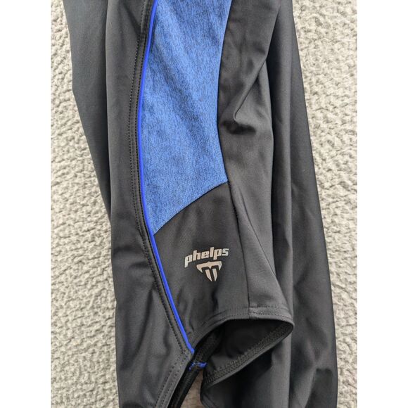 Phelps Training Women's One Piece Swimsuit Camilya Black Royal Blue sz 38 *NEW* - Picture 3 of 14